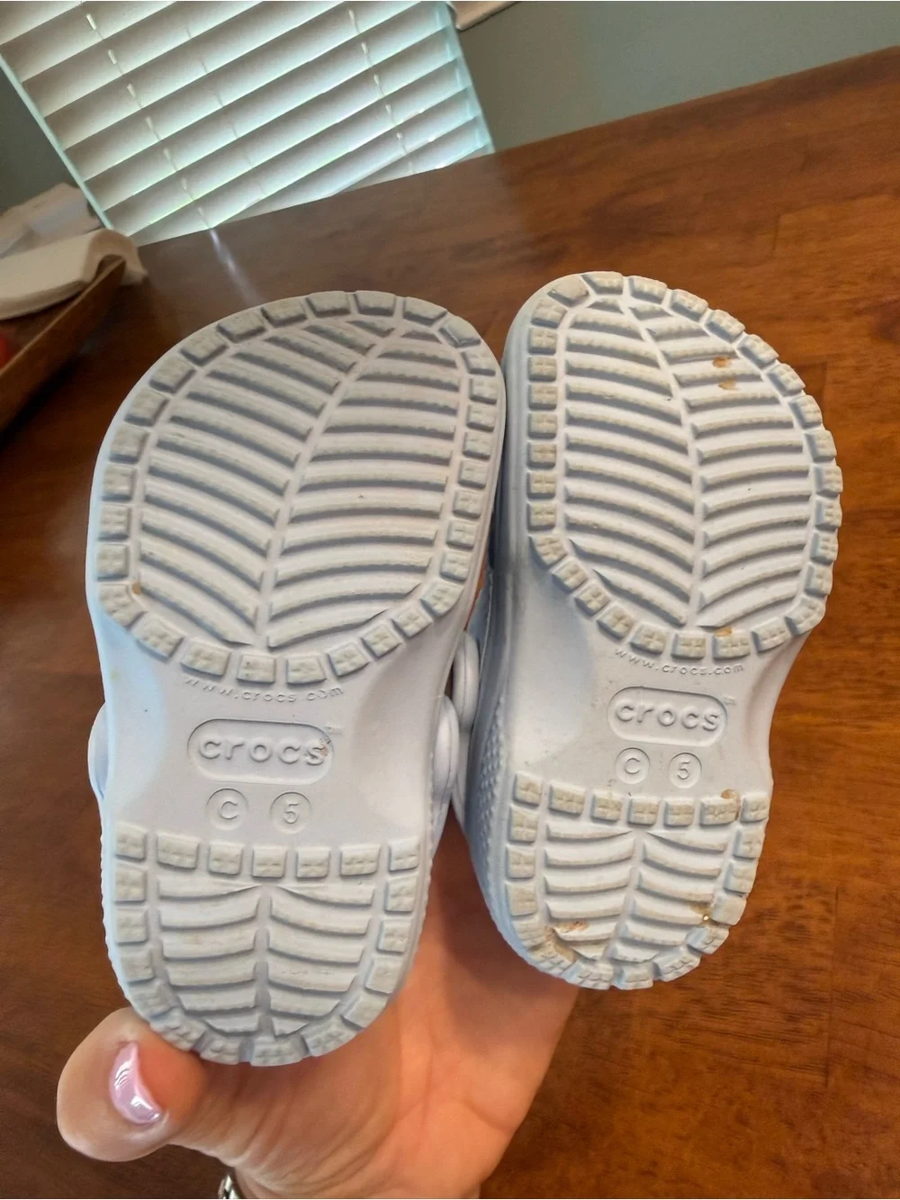 Crocs Classic Clogs Baby Toddler Size 5C Light Blue Water Shoes Slip On
